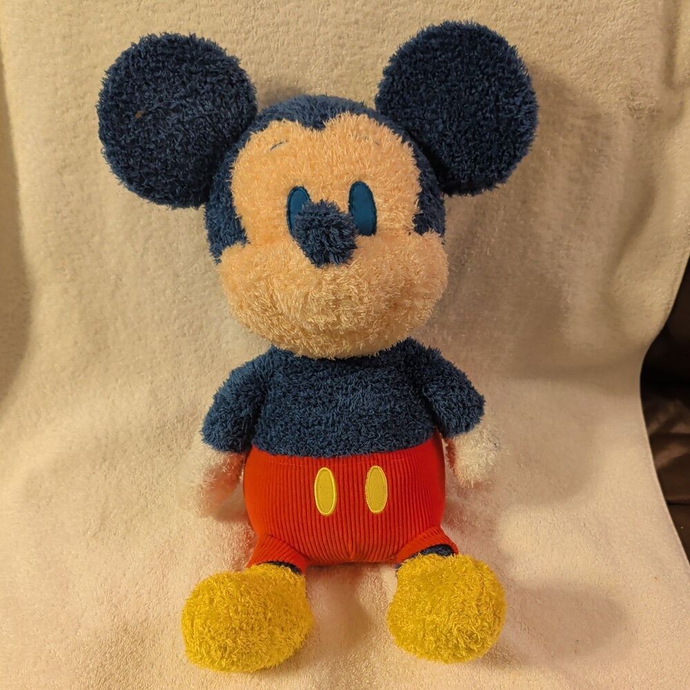 Disney Parks Mickey Mouse Weighted Emotional Support Comfort Plush Doll 14”